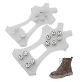 Snow Shoe Crampons | Non-Slip Footwear, Ice Crampons with 10 Teeth for Grip and Traction - for Walking Hiking Urban Road Men Women Adults Teens