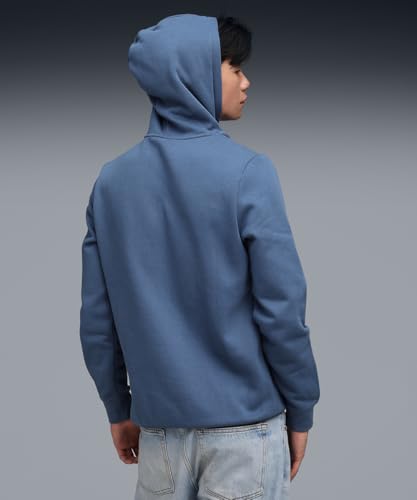 Image of Puma Cotton Men Ess Big Logo Hooded Neck Hoodie Fl (S) Mineral