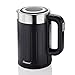 Linnuo Wasserkocher mit Temperatureinstellung, Warmhaltefunktion, 2200W, 1,7 liter, mit Kalkfilter, Wasserkocher schwarz matt doppelwandig, Wasserkocher Edelstahl BPA frei | Electric gKettle