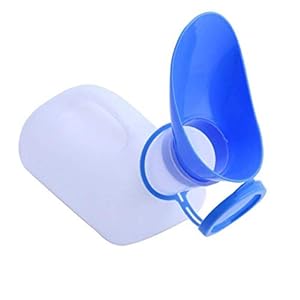 1000 ML Unisex Urinale Fles met Deksel Draagbare Emergency Mannelijke Vrouwelijke Plassen Potty voor Ziekenhuis Reizen Auto Emergency