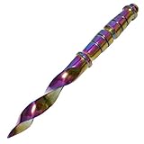 TheBoneEdge 10' Tri Edge Kris Blade Dagger Rainbow Twister Hunting Knife