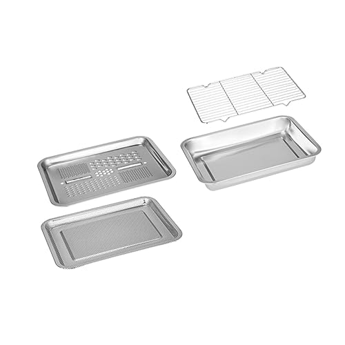 KICHOUSE Stainless Steel Drain Basin Sieve Strainer Chopping Draining Plate for Kitchen