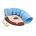 Cat Tunnel Bed with Removable Mat Interactive Play Center Kitten Tunnel Cats Cave for Dogs Cats Hamster Small Animals