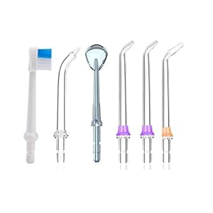Vervanging Tips voor Pro-Hc Water Flossers 6 Eenheden Tandheelkundige Water Jet Nozzle Accessoires, 2 Jet Tips, 1 Orthodotische Tip, 1 Periodontale Tip, 1 Tandenborstel