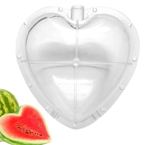 Molde de sandía, molde de crecimiento de sandía,Forma de corazón fruta cultivo molde | Diseño de agujeros transpirables, herramienta de conformación reutilizable para las bodas de vacaciones Día de Sa