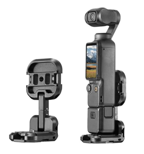 Soporte DJI Osmo Pocket 3 con rotación 360 y extensión metálica en L