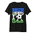 Funny Bruh I'm In 1st Grade Soccer Back To School Boys Kids Premium Tri-blend T-Shirt