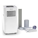 Belaco Air Conditioning Unit, Portable Air Conditioner 9000BTU 4-in1 Dehumidifier, Cooling Fan with 2 speeds, Digital & Remote Control, Dual window Kit, 24H timer, Air Conditioner for Home ACU-9000R1