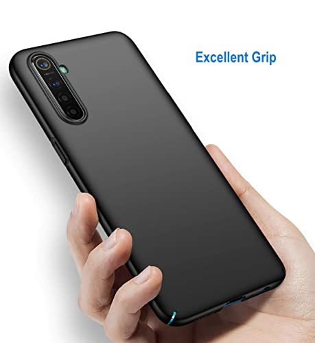 Image of Mobile Back Cover Case for Realme XT (Silicone Case|CameraProtection|Black SC1510)