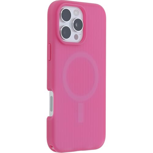 Image of OtterBox iPhone 16 Pro Max Symmetry Series Soft Touch - Foxberry Pink | Soft-Touch Silicone, Sleek Rubber Design, Ultra-Slim Phone Case for Apple iPhone with Raised Edges & Drop Protection