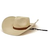 YXWYXWA Mujeres Sombrero de Verano Hombres Gat Panamá Correa Correa Garden Playa Sol Gator de Sol de ala Ancha Lanyard