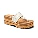 REEF Vista Higher Savanah Womens Fashion Platform Sandal, Soft Cushion Footbed, Arch Support, Whisper White, 9