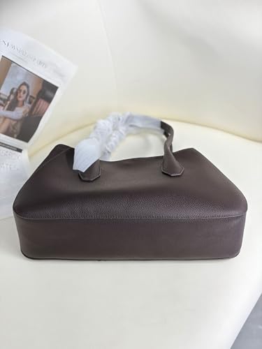 Bolso tote de cuero granulado para mujer miniatura 6