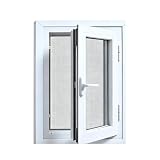 Casement Basement Escape Window (12-40in), White Vinyl Frame Basement Window - Secure Windows, House Windows...