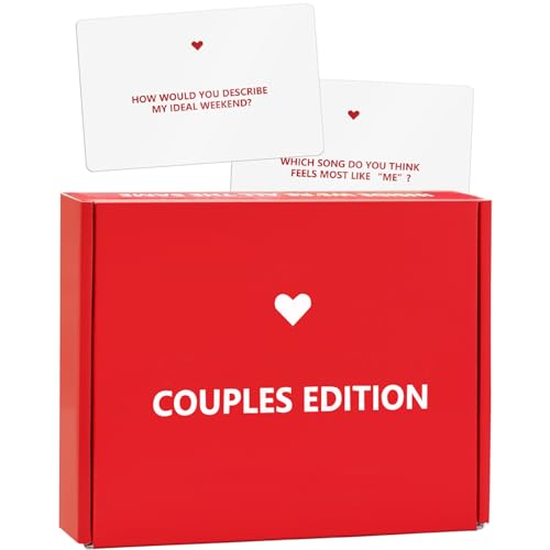 Couples Edition Card Game - 162 Conversation Starter Cards for Couples 2 Player Game for Memorable Date Night Game Nights Anniversaries Valentines Day Gift Ideas for Adults Deeper Connection