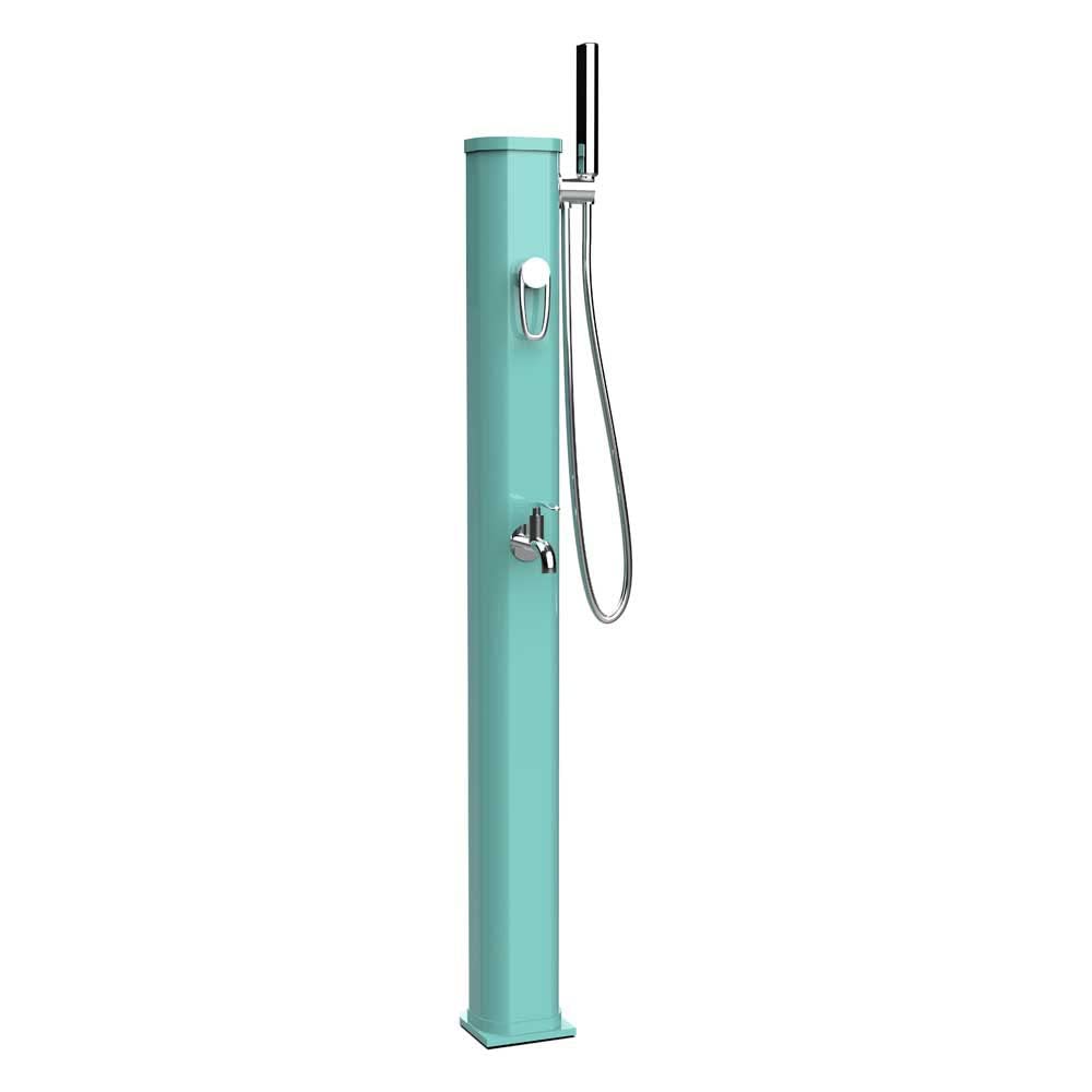 Formidra Froura, Solar Shower Jolly GO2 RAL6027 Opaline Green, Jardín, Equipos de riego y Herramientas de jardín, Equipos de riego, duchas de jardín, DS-JG141-6027