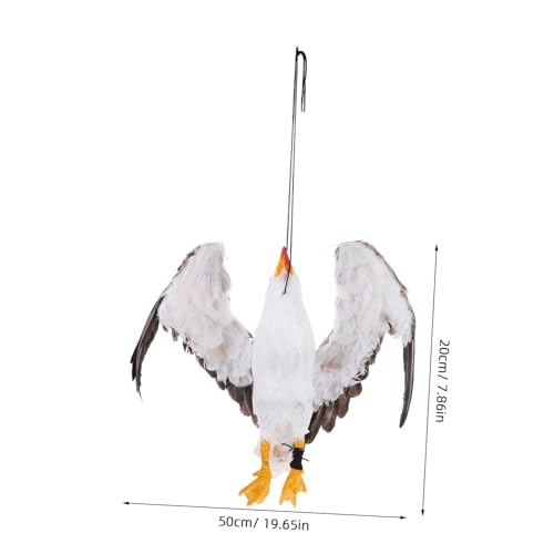 Mouette morte simulee pratique decoration exterieure durable - 3