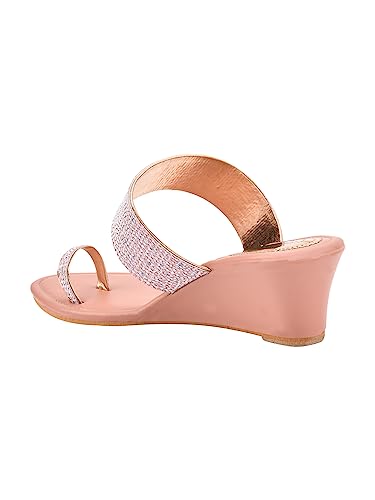 Image of SilverArrow Fashionable Stylish Ethnic Heel Sandal Wedges Sandal Sandal For Womens And Girls