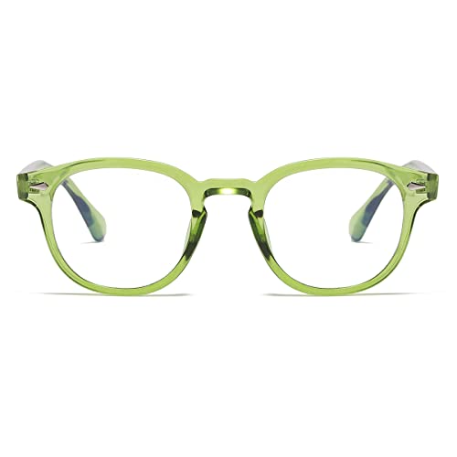 Image of Retro Round Blue Light Blocking Glasses for Men Women, Vintage Frame Non-prescription Computer Reading Eyeglasses