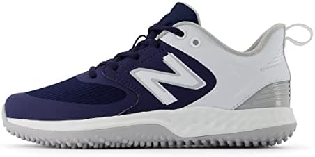 New Balance Women's Fresh Foam Velo V3 Turf-Trainer Softball Shoe, Navy/White, 8 | Image 2