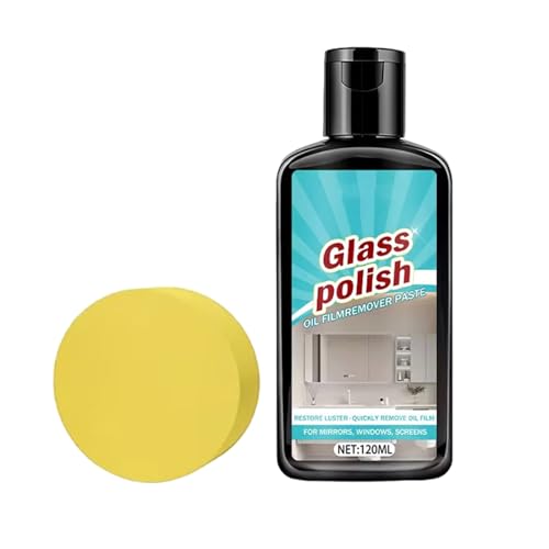 Limpiador de Puertas de Ducha - 120ml Eliminador de Manchas de Larga Duración | Compuesto Para Pulir Baño - para Cuidado y Mantenimiento de Azulejos, Espejos, y Cerámica