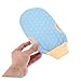 PLAFOPE 3Pcs Exfoliating Mitt for Body Gentle Korean Skin Scrubber Glove and Dead Skin Remover for Shower Use Suitable for All Skin Types