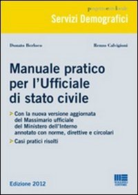 Manuale pratico per l'ufficiale di stato civile