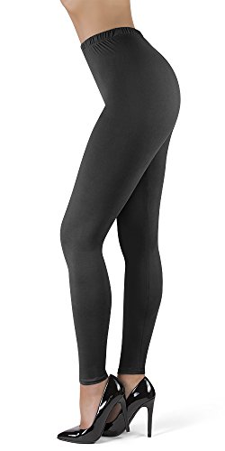 SATINA High Waisted Ultra Soft Full Length Leggings | 1