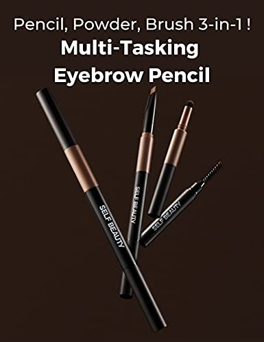 Self Beauty GEB201 Selfbeauty 3-In-1 Multi-Tasking Eyebrow Pencil Definer + Fill Powder + Spoolie Brush thumb #1