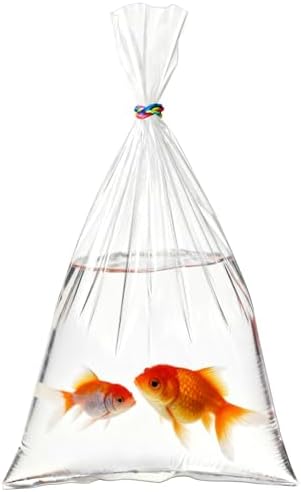 Aquarium Fish Bags, Leak Proof Poly Bags, 3 Mil Extra Thickness Transporting Shipping Containers for Live Fish