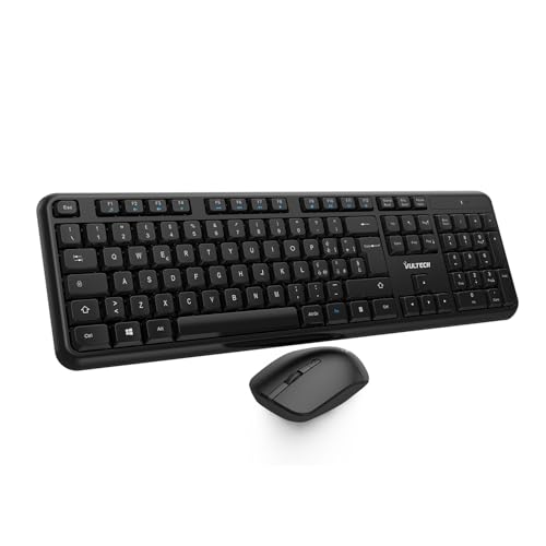 VulTech KM-811W Kit Tastiera e Mouse Wireless con Clic...