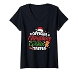 Photo Gallery donna ufficiale christmas cookie taster funny cookie holiday item maglietta con collo a v Photo Gallery donna ufficiale christmas cookie taster funny cookie holiday item maglietta con collo a v