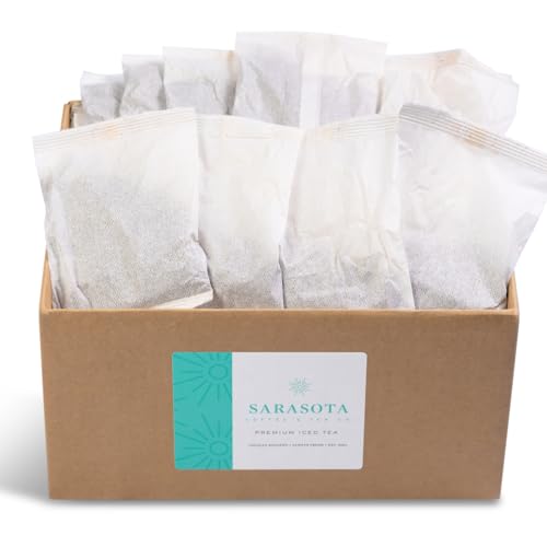 Sarasota Tea, 1 Gallon Tea Bags, Gourmet Black Orange Pekoe Iced Tea Bags, Iced Tea Packs, (48...