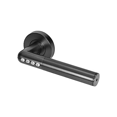 Serrure connectée Bluetooth 4.0 noire avec code mécanique et application IP44 - 8