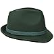 Melegari Brixen Tiroler Trilby Hut | Traditionelle Tiroler Schnur und Federn | Beliebte Berghut | Alpine Hut | Herren Damen | Sommer / Winter, grün, 60 cm