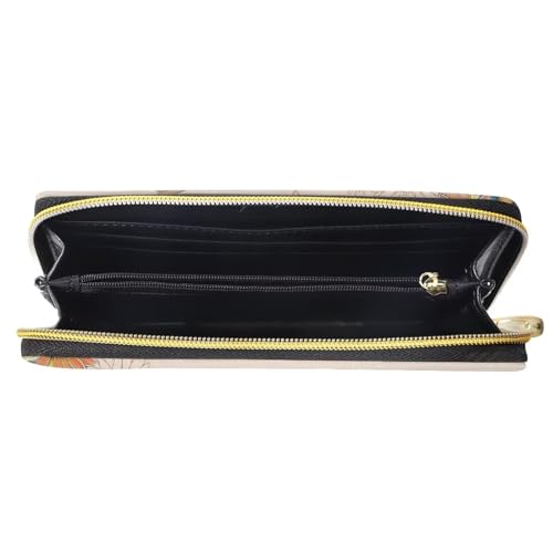 Fashion Women Zip Around Long Wallet PU Phone Clutch Travel Card Holder Purse4