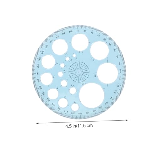 FONDOTIN 3個 高精多機能ジオメトリ量角器点 耐摩耗スケール付き 建築設計 木工 角測定用 携帯便利で滑らかな表面設計 学校 オフィス対応