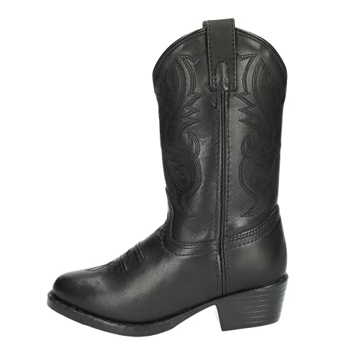Smoky+Children%27s+Kid%27s+Red+Leather+Western+Cowboy+Boot
