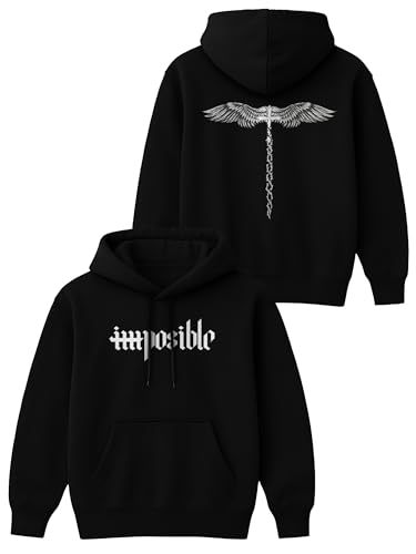 Image of Mens Printed Hoodie for Men Premium Casual Sweatshirt Man, Branded and Comfort Stylish Hoodies for Men Regular Fit Stylish Wear