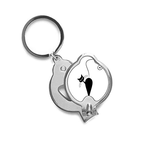 Silhouette chat noir Halloween coupe-ongles pour votre manucure festive