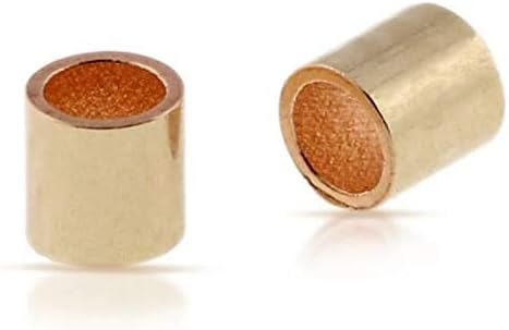 Crimp Beads 14kt Gold Filled 2x1mm (1.4mm ID) - 100pcs (10476)/1