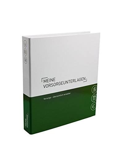 Ringbuch A4 für Vorsorge - Themenringbuch mit Register & Trennblättern - Optimale Strukturierung und Ablage aller Unterlagen im Bereich Vorsorgeunterlagen - Vorsorgeordner mit register
