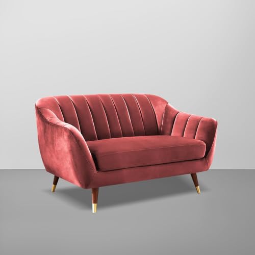 Image of Casaliving Sakura 1 Seater Sofa Set for Living Room Premium Fabric Sofa Set (Maroon, 2 Seater)
