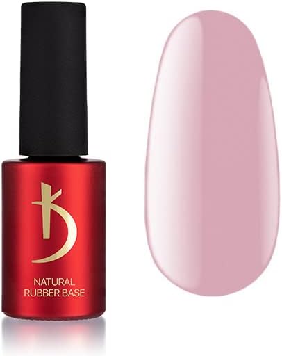 Kodi Professional Natural Rubber Base 12ml. (0.42 fl oz) Camouflage/Color, Pink, Beige, Rose, Ivory Gel LED/UV Nail Coat Soak Off Original + Gift Nail File (Rubber Base PINK 7ml.)