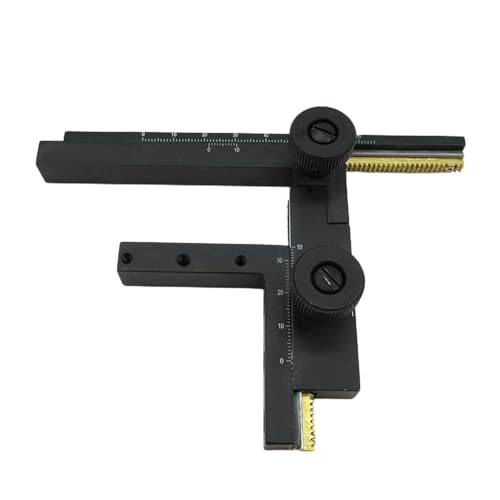 Règle d'étrier mobile pour microscope et platine mécanique à échelle