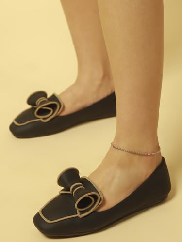 Image of Marc Loire Solid Casual Loafers for Women| Stylish Fashion Slip-On Flat Loafers Shoe with TPR Sole| Party & Office Footwear