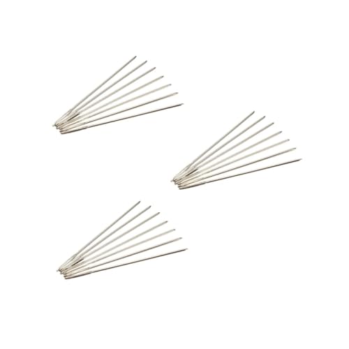 LALAFINA 11ct Embroidery Fabric Cross Stitch Needles 100pcs Tail Needles 3.6cm Length Sharp Tapered Tips