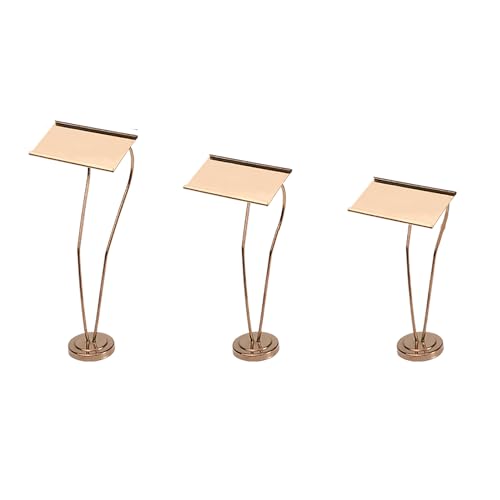 Pinces à étiquettes en acier inoxydable rose de 21cm | Lot de 2 porte-menus