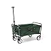 Seina Heavy Duty Compact Folding 150 Pound Capacity Outdoor Utility Cart, Green