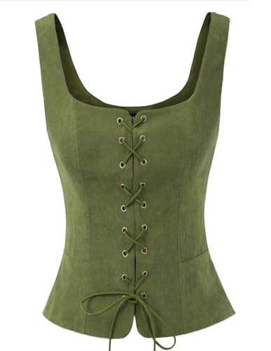 Chaleco vintage mujer de vestir corsé retro sin mangas chaleco negro